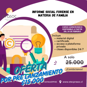 Informe social forense en materia de familia